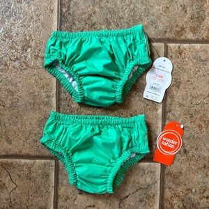 NWT *Bundle of 2* Wonder Nation Baby Swim Diaper Cover sz 3-6m